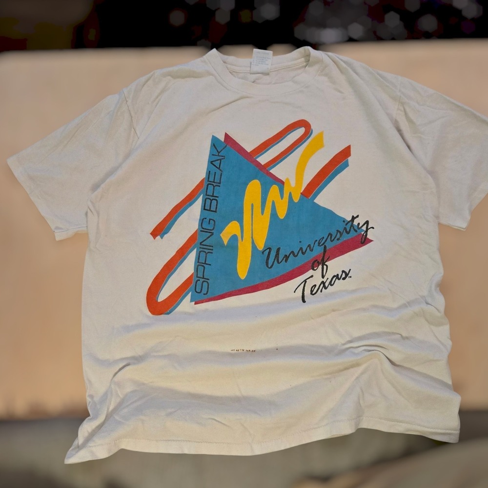 1991 Spring Break University Texas T-Shirt West Tour VTG GLASP JOSTENS XL‎ 23X27